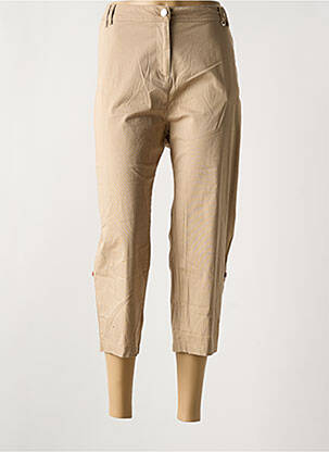 Pantacourt stretch taille normale beige AGATHE & LOUISE femme