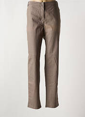Pantalon droit marron ADELINA BY SCHEITER pour femme seconde vue