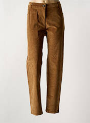 Pantalon droit marron AGATHE & LOUISE pour femme seconde vue
