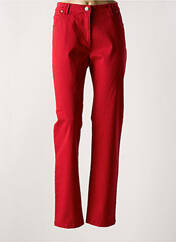 Pantalon droit rouge AGATHE & LOUISE pour femme seconde vue