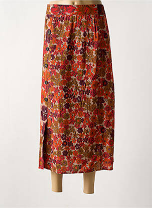 Jupe longue doublure orange AGATHE & LOUISE femme