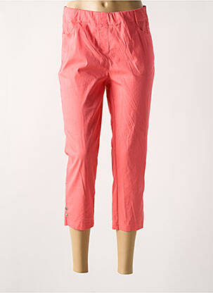 Pantacourt stretch taille normale rose ADELINA BY SCHEITER femme