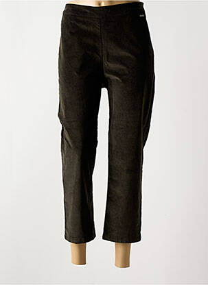 Pantacourt stretch taille normale vert AGATHE & LOUISE femme