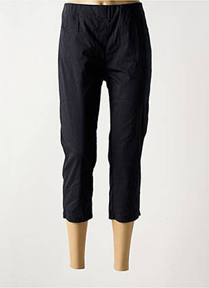 Pantacourt taille élastique taille normale bleu ADELINA BY SCHEITER femme