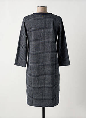 Robe mi-longue manches longues manches longues bleu ÉTYMOLOGIE femme