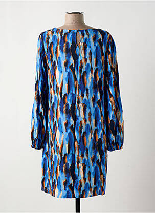 Robe courte manches longues manches longues bleu SURKANA femme