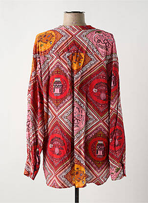 Chemisier coupe cintrée manches longues rouge SURKANA femme