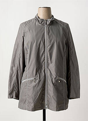 Imperméable fermeture zippée sur le devant sans capuche gris CHALOU femme