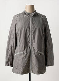 Imperméable fermeture zippée sur le devant sans capuche gris CHALOU femme