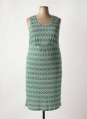 Robe mi-longue sans manche sans manche vert AGATHE & LOUISE femme