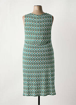 Robe mi-longue sans manche sans manche vert AGATHE & LOUISE femme