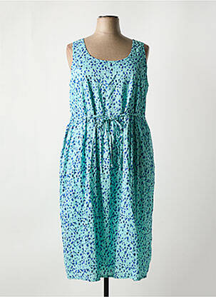 Robe mi-longue sans manche sans manche bleu AGATHE & LOUISE femme