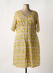 Robe mi-longue jaune AGATHE & LOUISE pour femme seconde vue