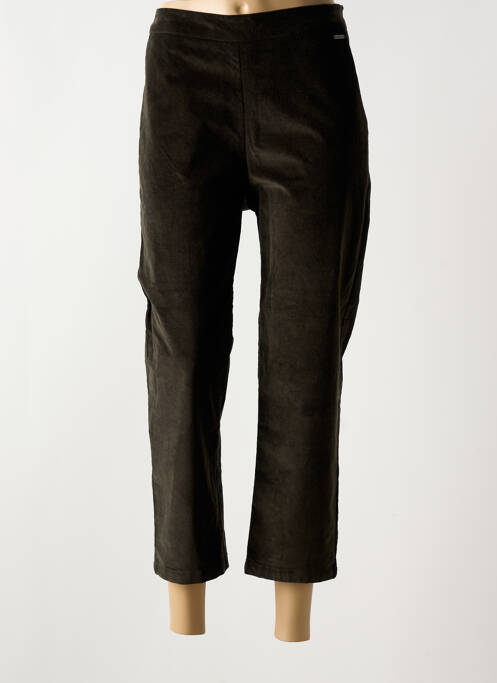 Pantacourt stretch taille normale vert AGATHE & LOUISE femme