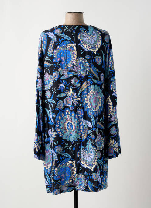 Robe courte bleu LA FEE MARABOUTEE pour femme