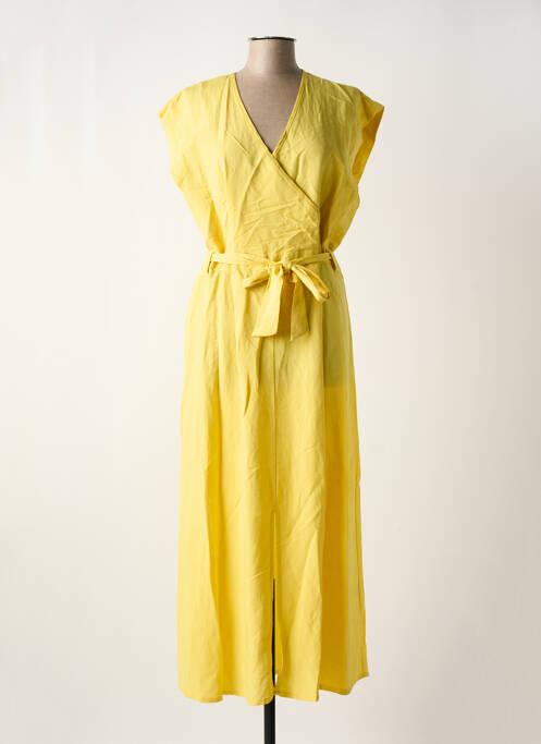 Robe longue jaune LA FEE MARABOUTEE pour femme