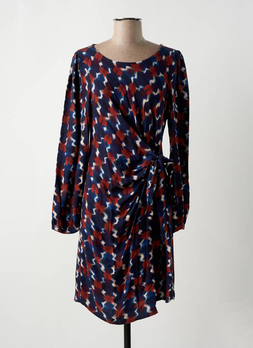 Robe mi-longue bleu LA FEE MARABOUTEE pour femme