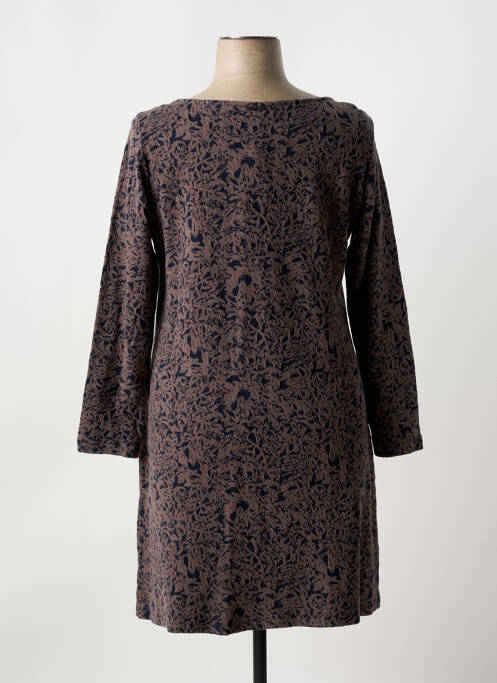 Robe mi-longue marron AGATHE & LOUISE femme