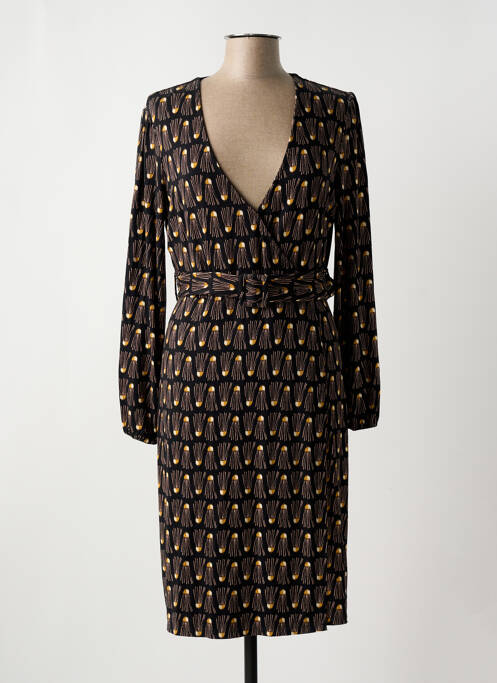 Robe mi-longue noir SURKANA pour femme