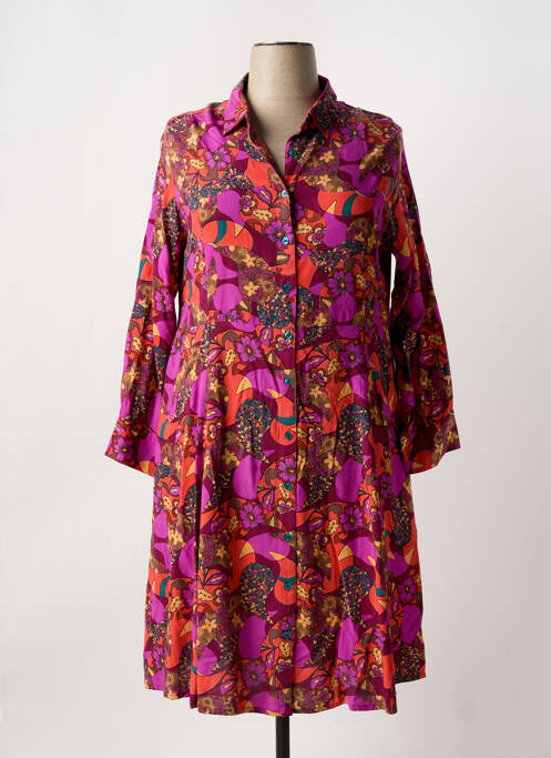 Robe mi-longue orange AGATHE & LOUISE pour femme