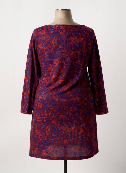 Robe mi-longue violet AGATHE & LOUISE femme