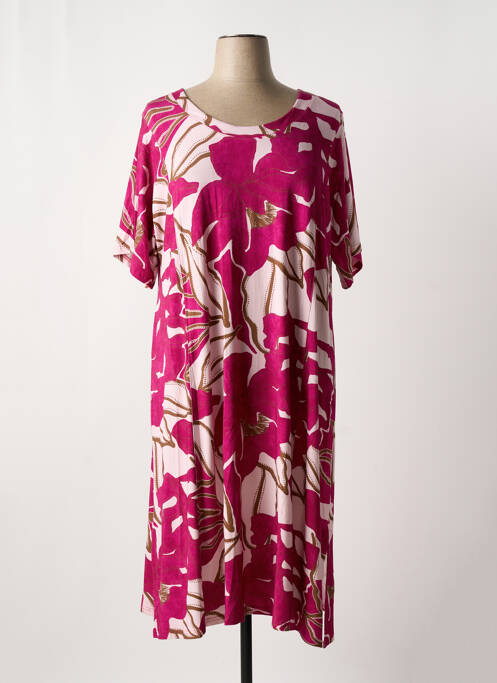 Robe mi-longue violet CHALOU pour femme