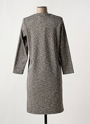 Robe mi-longue manches longues manches longues gris CHATELET femme