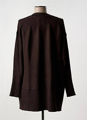 Gilet manches longues stretch marron FRANSA femme