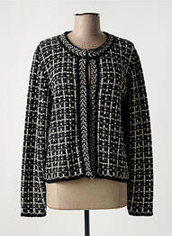 Gilet manches longues stretch noir GUY DUBOUIS femme