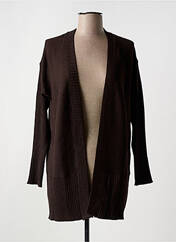 Gilet manches longues marron FRANSA pour femme seconde vue