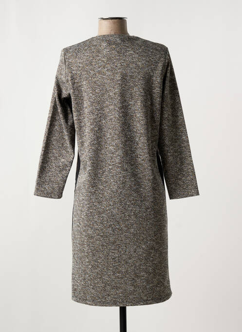 Robe mi-longue manches longues manches longues gris CHATELET femme