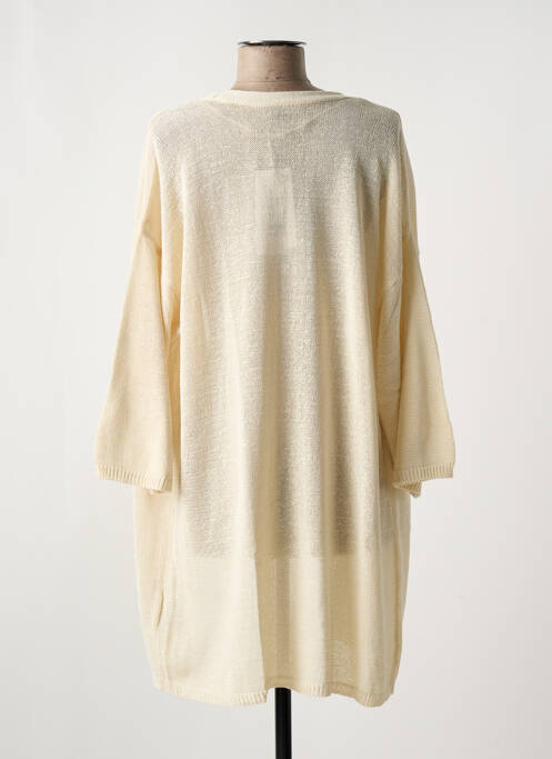 Gilet manches longues beige FRANSA pour femme