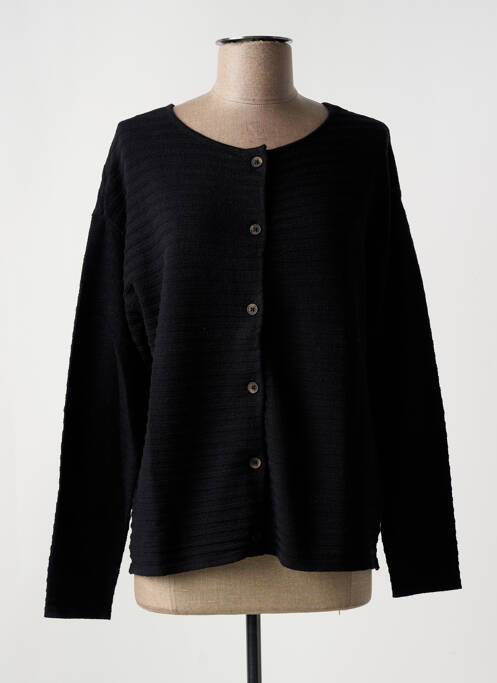 Gilet manches longues noir FRANSA pour femme