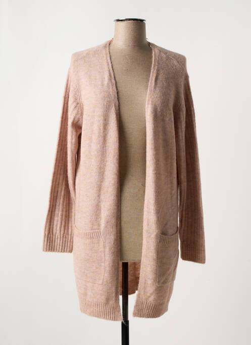 Gilet manches longues rose FRANSA pour femme