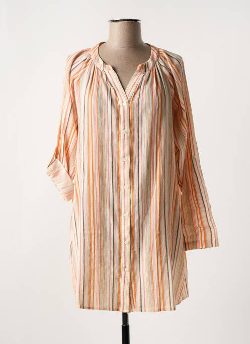 Tunique manches longues orange FRANSA pour femme