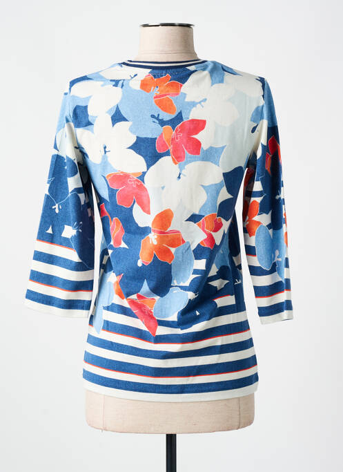 T-shirt stretch manches 3/4 bleu OLSEN femme