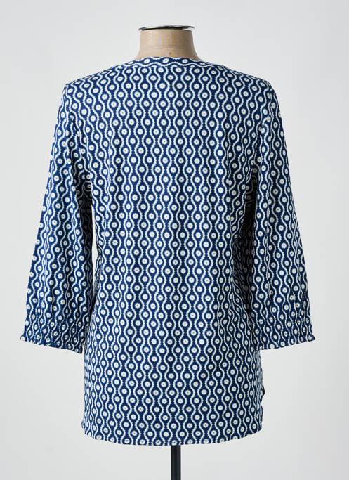 T-shirt imprimé fantaisie manches 3/4 bleu OLSEN femme