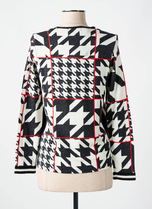 Pull coupe cintrée manches longues noir CHATELET femme