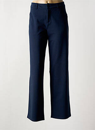 Pantalon droit stretch taille normale bleu FRANSA femme