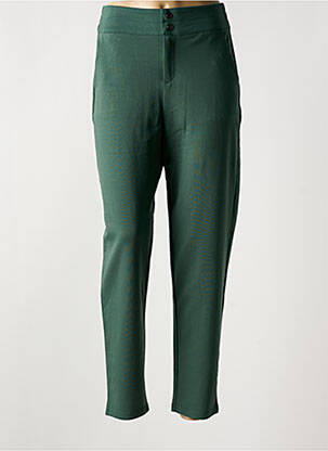 Pantalon slim taille élastique taille normale vert FRANSA femme