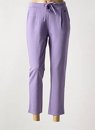 Pantalon 7/8 stretch taille normale violet FRANSA femme