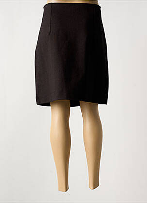 Jupe mi-longue fermeture zip latéral marron LO! LES FILLES femme