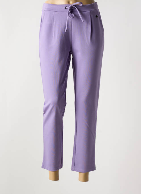 Pantalon 7/8 violet FRANSA pour femme
