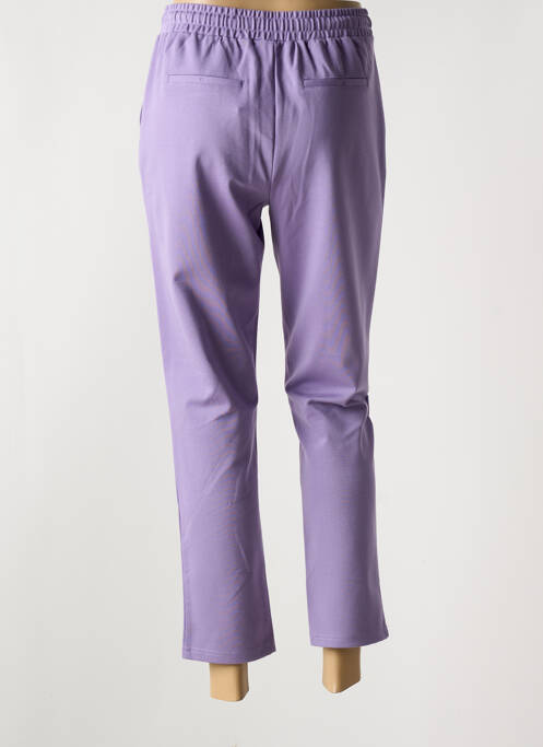 Pantalon 7/8 violet FRANSA pour femme