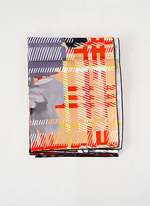 Foulard effet matière satinée noir MALFROY femme