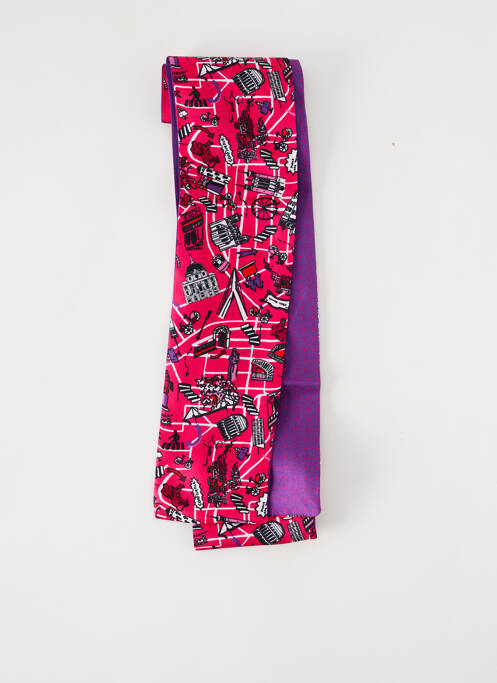 Foulard rose MALFROY pour femme