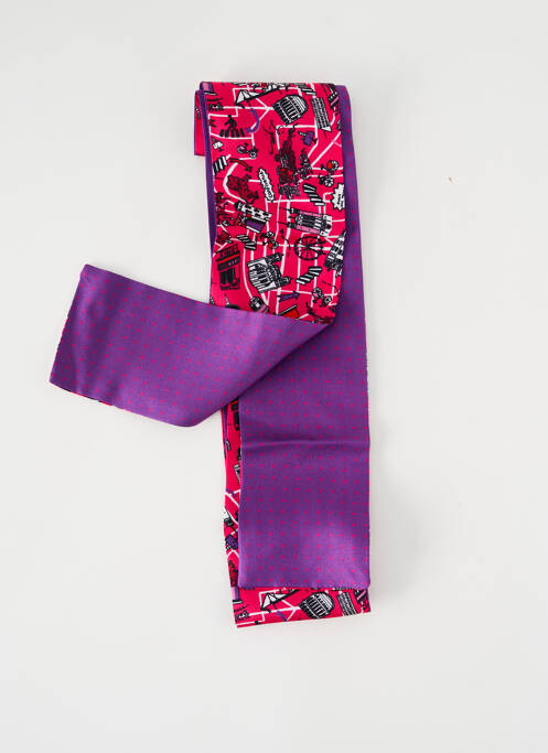 Foulard rose MALFROY pour femme