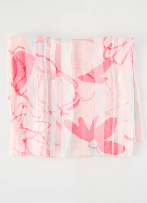 Foulard rose MALFROY pour femme