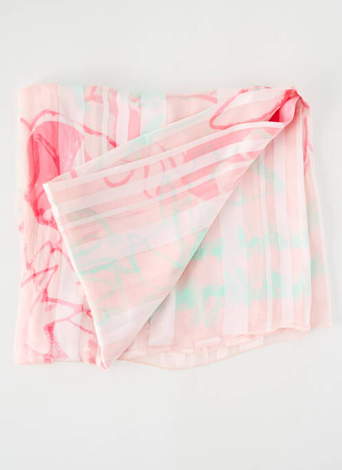 Foulard rose MALFROY pour femme