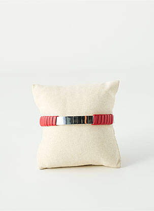 Bracelet manchette matériaux métal rouge KAKTUS femme